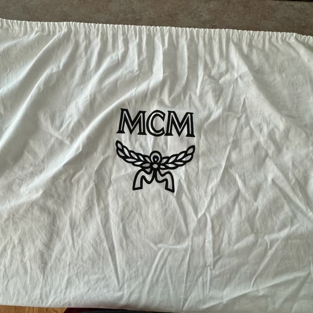 MCM Stark Logo Zip Backpack